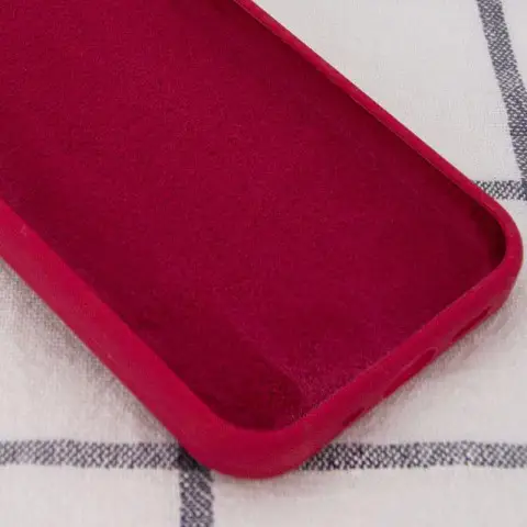 Чохол Silicone Case Full Protective (AA) NO LOGO для Apple iPhone 12 Pro / 12 (6.1") Червоний / Rose Red