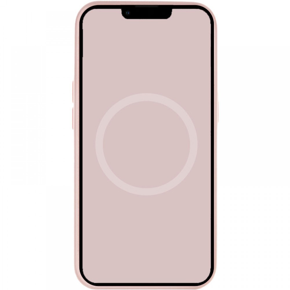 Чохол Silicone case (AAA) with Magsafe and Animation для Apple iPhone 13 (6.1") Рожевий / Chalk Pink
