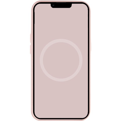 Чохол Silicone case (AAA) with Magsafe and Animation для Apple iPhone 13 (6.1") Рожевий / Chalk Pink