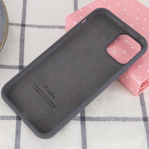 Чохол Silicone Case Full Protective (AA) для Apple iPhone 11 Pro Max (6.5") Сірий / Dark Gray