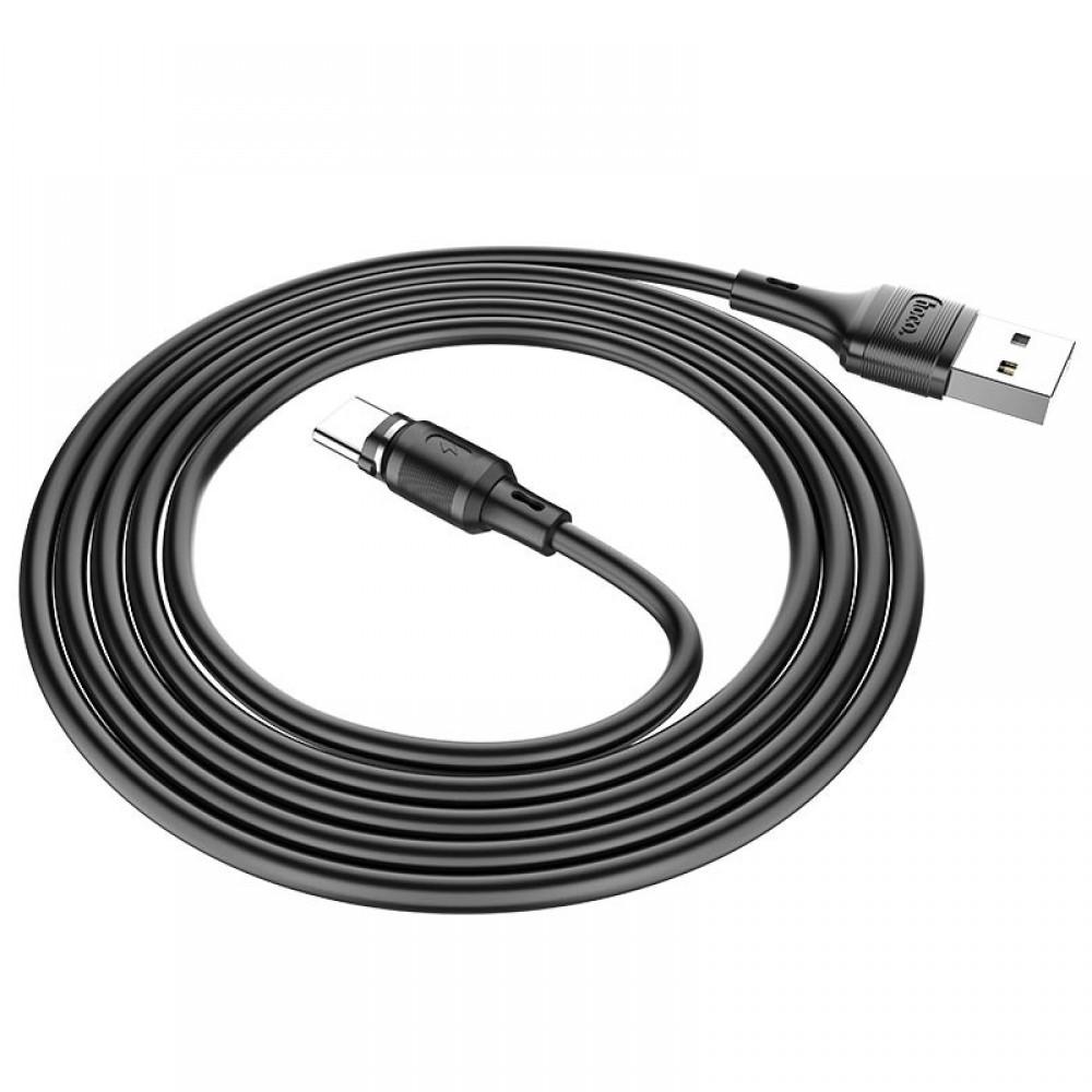 Дата кабель Hoco X52 "Sereno magnetic" USB to Type-C (1m) Чорний