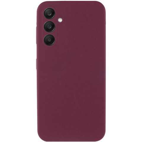 Чохол Silicone Cover Lakshmi Full Camera (AAA) для Samsung Galaxy S24 FE Бордовий / Plum