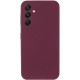 Чохол Silicone Cover Lakshmi Full Camera (AAA) для Samsung Galaxy S24 FE Бордовий / Plum
