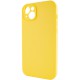 Чохол Silicone Case Full Camera Protective (AA) NO LOGO для Apple iPhone 13 (6.1") Жовтий / Yellow