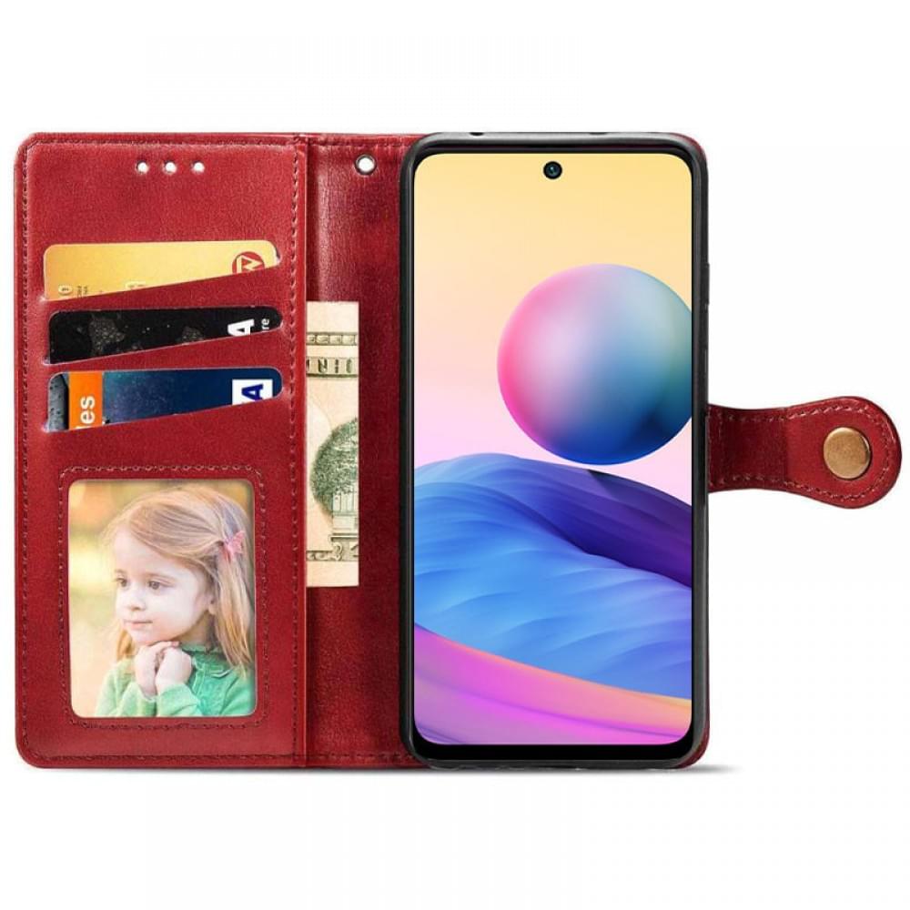 Шкіряний чохол-книжка GETMAN Gallant (PU) для Xiaomi Poco X6 / Note 13 Pro 5G Червоний