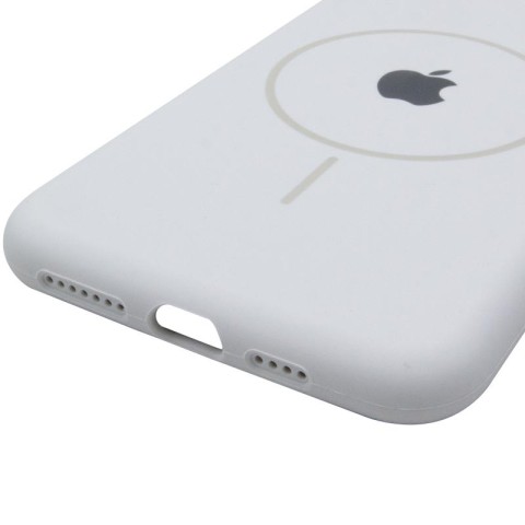 Чохол Silicone Case Full Protective (AA) with MagSafe для Apple iPhone 11 Pro Max (6.5") Білий / White