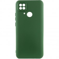 Чохол Silicone Cover Lakshmi Full Camera (AA) для Xiaomi Redmi 10C Зелений / Dark green