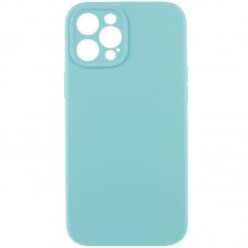 Чохол Silicone Case Full Camera Protective (AA) NO LOGO для Apple iPhone 12 Pro (6.1") Бірюзовий / Marine Green