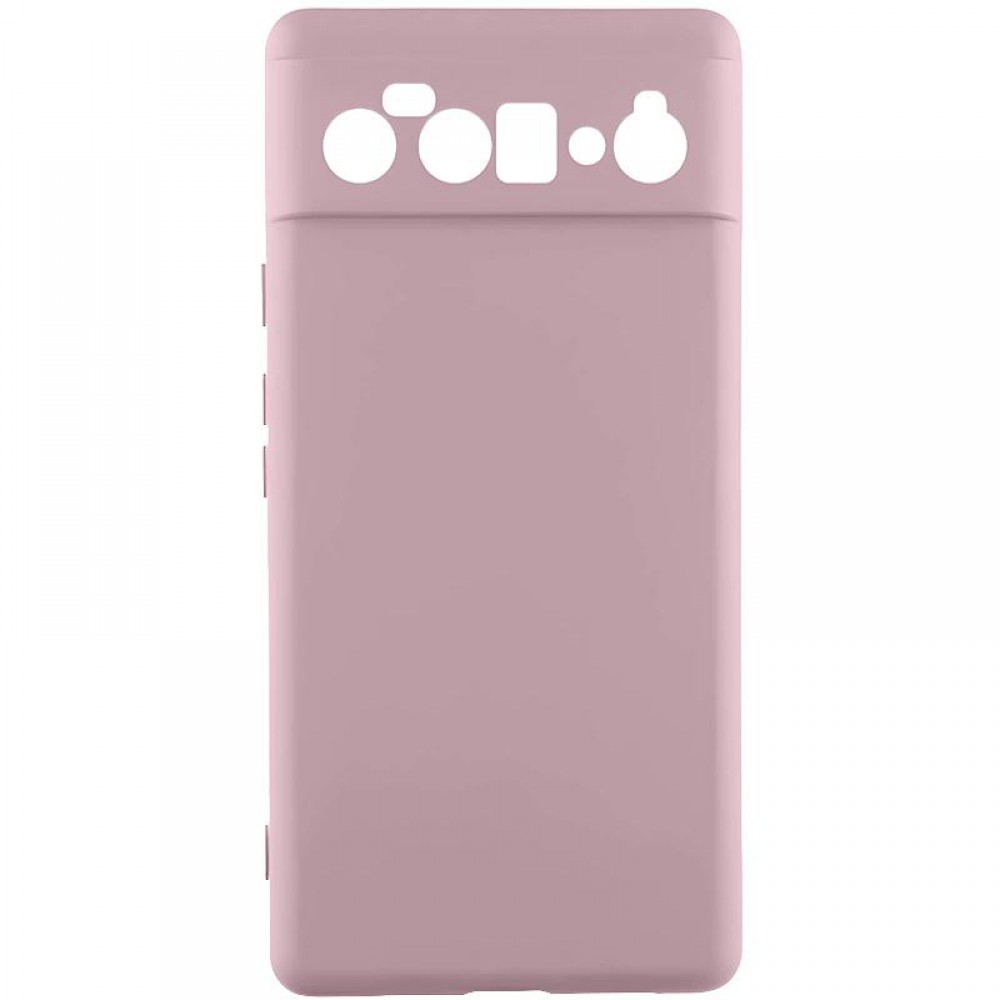 Чохол TPU GETMAN Liquid Silk Full Camera для Google Pixel 6 Pro Рожевий / Pink Sand