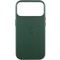 Шкіряний чохол Leather Case (AAA) with MagSafe and Animation для Apple iPhone 17 Pro Max (6.9") Green