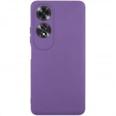 Чохол TPU GETMAN Liquid Silk Full Camera для Oppo A60 4G Фіолетовий / Amethyst
