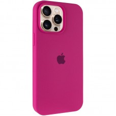 Чохол Silicone Case Full Protective (AA) для Apple iPhone 15 Pro Max (6.7") Малиновий / Dragon Fruit