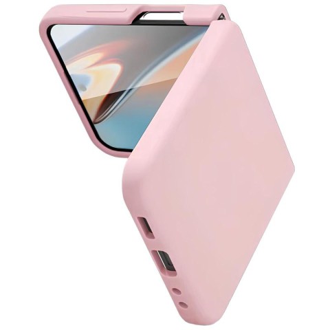 Чохол Foldables Silicone Cover Lakshmi (AAA) для Samsung Galaxy Z Flip5 Рожевий / Pink Sand