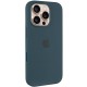 Чохол Silicone case (AAA) with Magsafe and Animation (button) для Apple iPhone 16 Pro (6.3") Lake Green