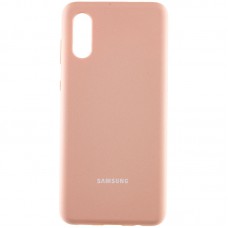 Чохол Silicone Cover Full Protective (AA) для Samsung Galaxy A02 Рожевий / Pink Sand