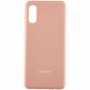 Чохол Silicone Cover Full Protective (AA) для Samsung Galaxy A02 Рожевий / Pink Sand