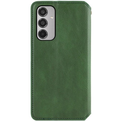 Шкіряний чохол-книжка GETMAN Cubic (PU) для Samsung Galaxy M35 5G Зелений