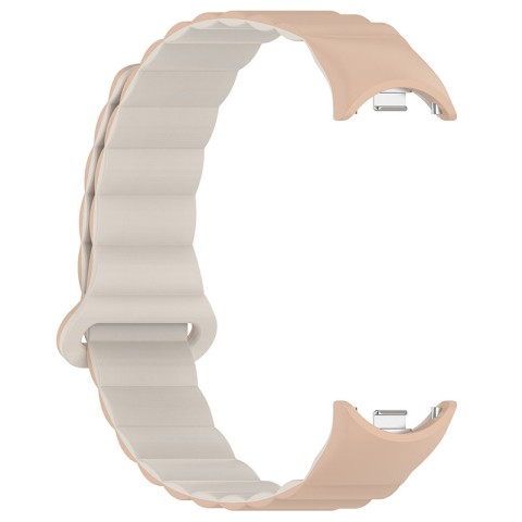 Ремінець Dual-color Magnetic для Xiaomi Mi Band 9/8/10 Beige / White