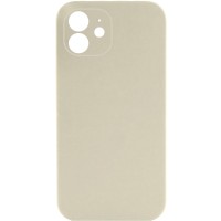 Чохол Silicone Case Full Camera Protective (AA) NO LOGO для Apple iPhone 12 (6.1") Бежевий / Antique White