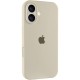 Чохол Silicone Case Full Camera Protective (AA) для Apple iPhone 16 (6.1") Бежевий / Antique White