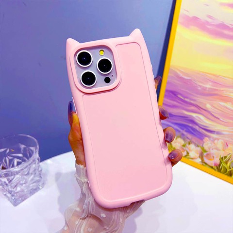 Чохол TPU GETMAN Cat with straps для Apple iPhone 14 Pro Max (6.7") Pink