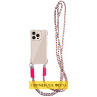 Чохол TPU CrossBody with straps для Apple iPhone 16e (6.1") Antique White