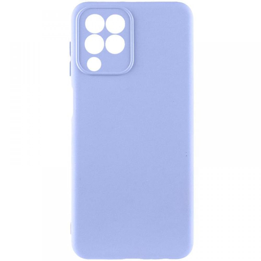 Чохол TPU GETMAN Liquid Silk Full Camera для Samsung Galaxy M33 5G Бузковий / Light purple