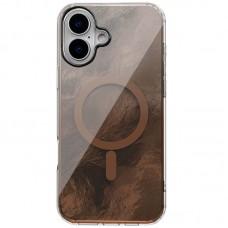 Чохол TPU Shiny Mountain (MagFit) для Apple iPhone 16 (6.1") Chocolate