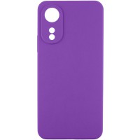 Чохол TPU GETMAN Liquid Silk Full Camera для Oppo A78 4G Фіолетовий / Purple