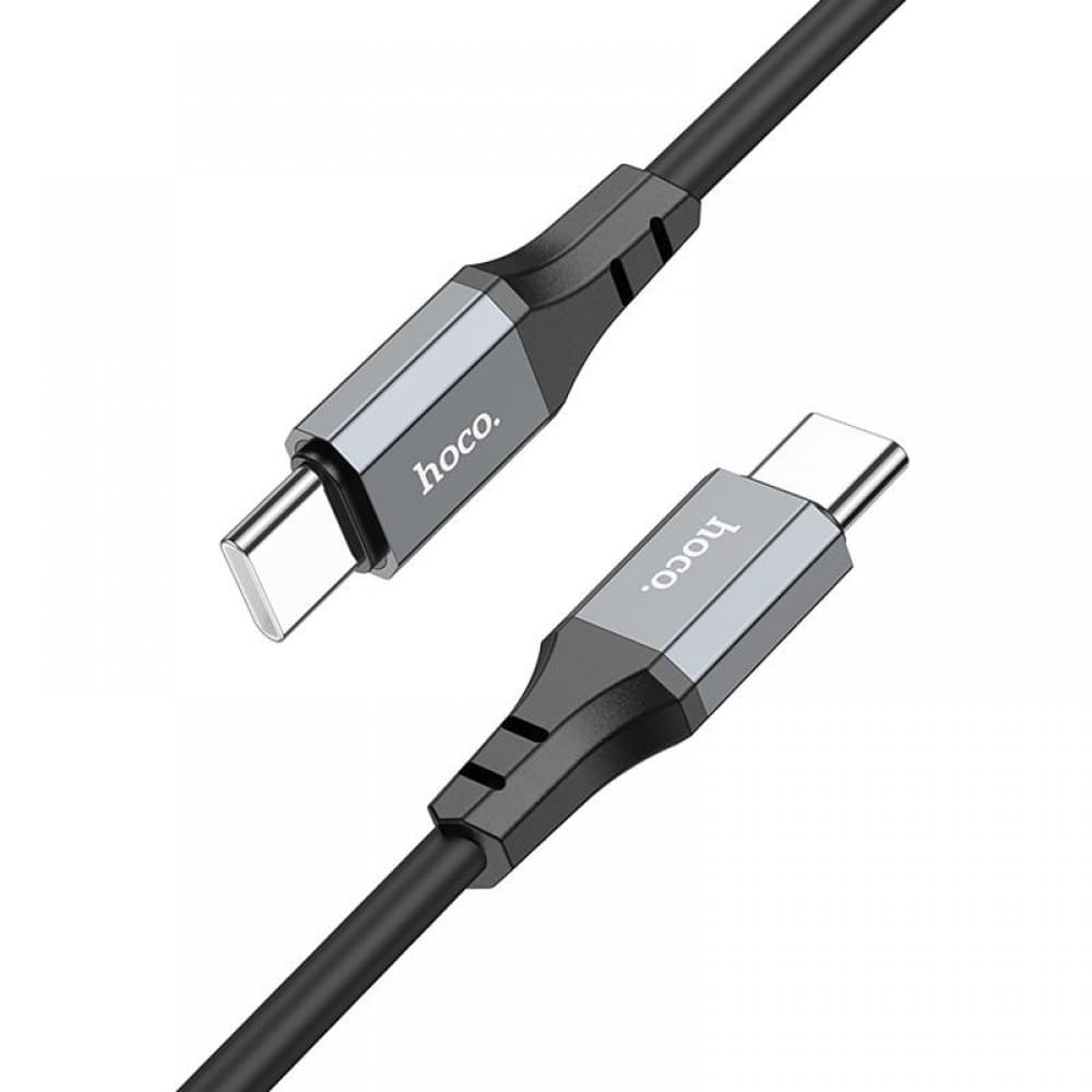 Дата кабель Hoco X86 Spear Type-C to Type-C 60W (1m) Black