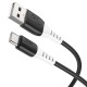 Дата кабель Hoco X82 Silicone USB to Type-C (1m) Black