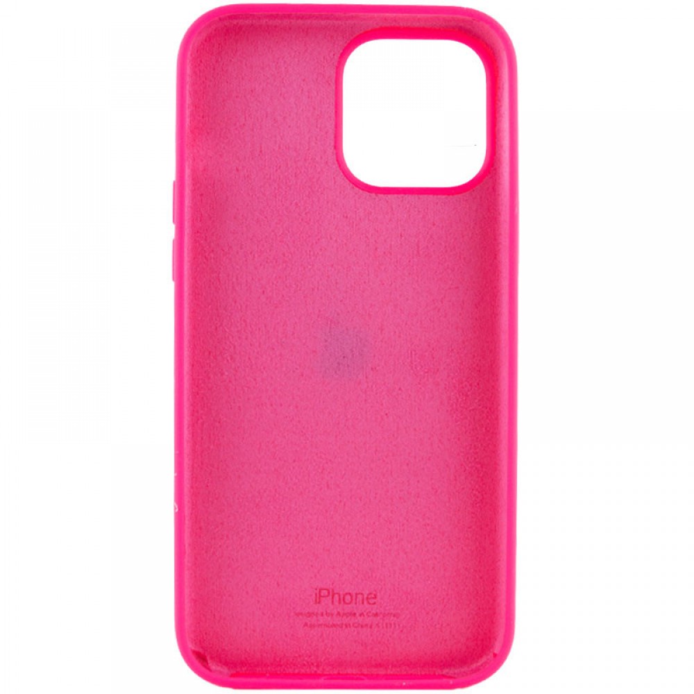 Чохол Silicone Case Full Protective (AA) для Apple iPhone 15 (6.1") Рожевий / Barbie pink