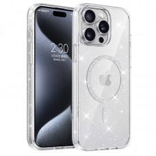 Чохол TPU Eclipse Sparkle (MagFit) для Apple iPhone 15 Pro (6.1") Clear