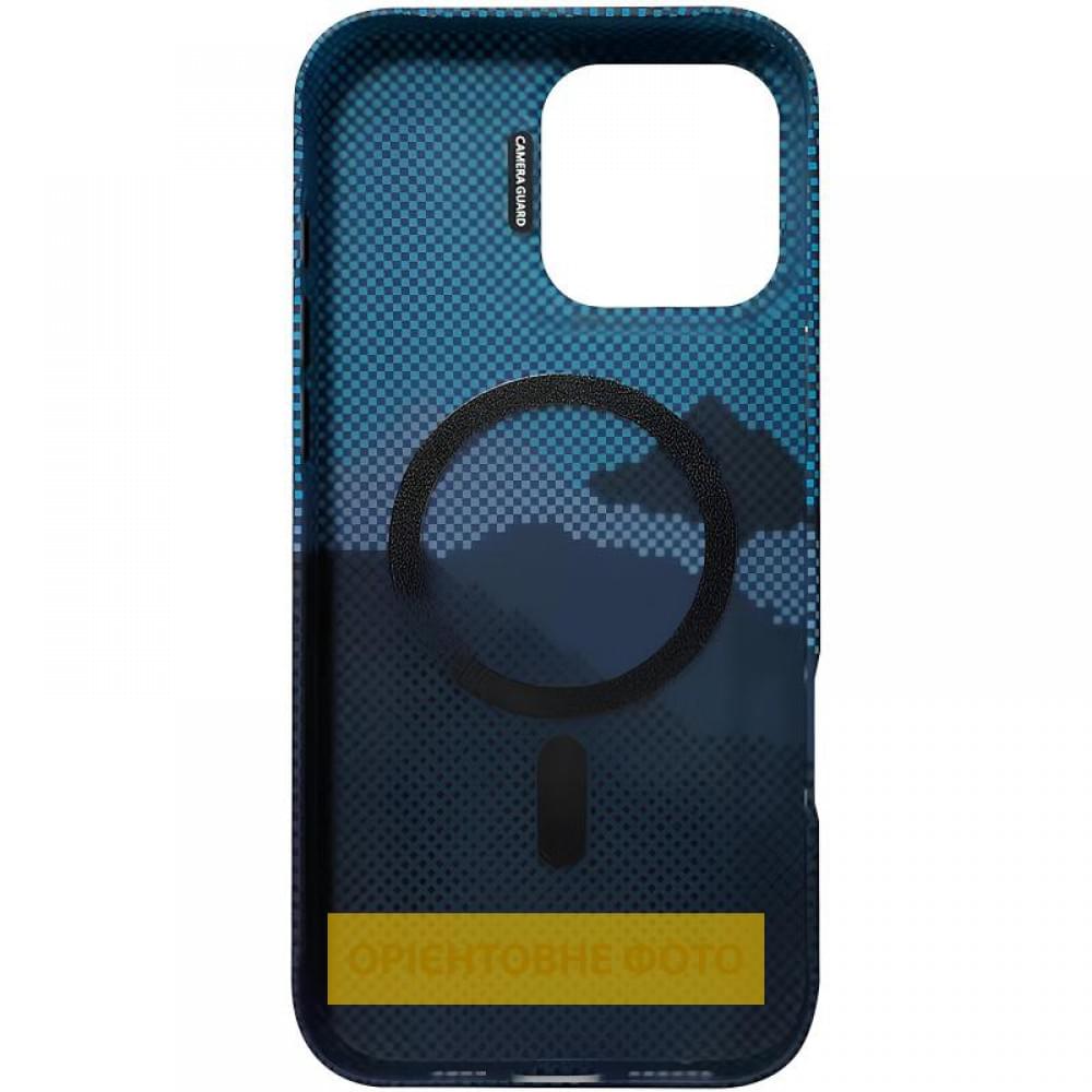 TPU чохол Pixel Craft with MagSafe для Apple iPhone 17 (6.3") Mountain Blue