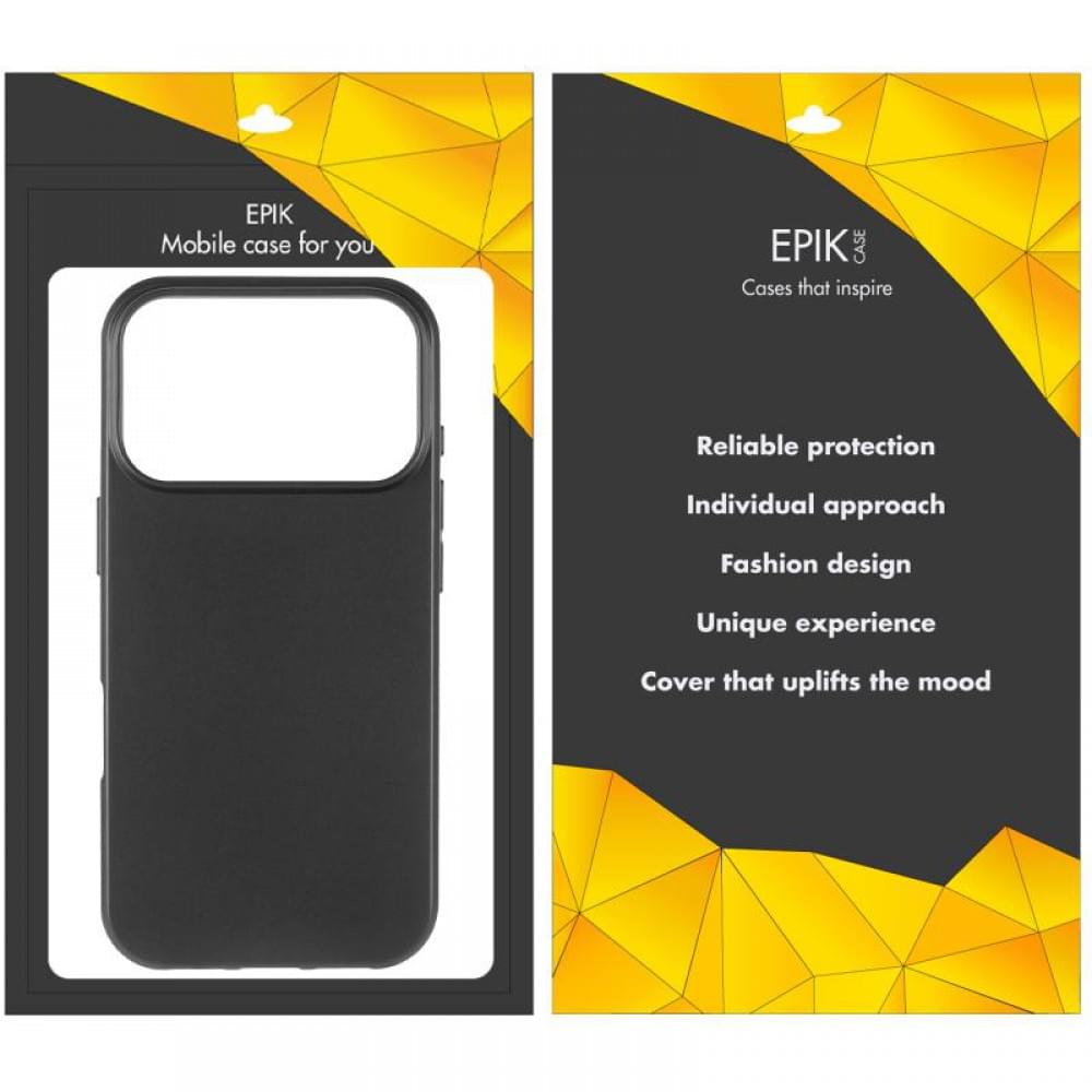 Чохол TPU Epik Black для Apple iPhone 17 Pro Max (6.9") Чорний