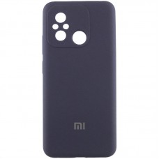 Чохол Silicone Cover Lakshmi Full Camera (AAA) with Logo для Xiaomi Redmi 12C Сірий / Dark Gray