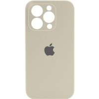 Чохол Silicone Case Full Camera Protective (AA) для Apple iPhone 16 Pro (6.3") Бежевий / Antique White