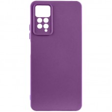 Чохол Silicone Cover Lakshmi Full Camera (AAA) для Xiaomi Redmi Note 11 (Global) / Note 11S Сливовый / Purple