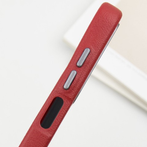 Шкіряний чохол Leather Case Metal Buttons для Samsung Galaxy A25 5G Red