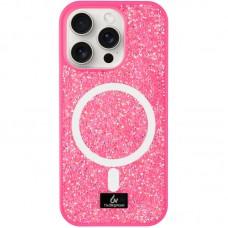 TPU чохол Bling World Rock Diamond with MagSafe для Apple iPhone 14 Pro Max (6.7") Rose