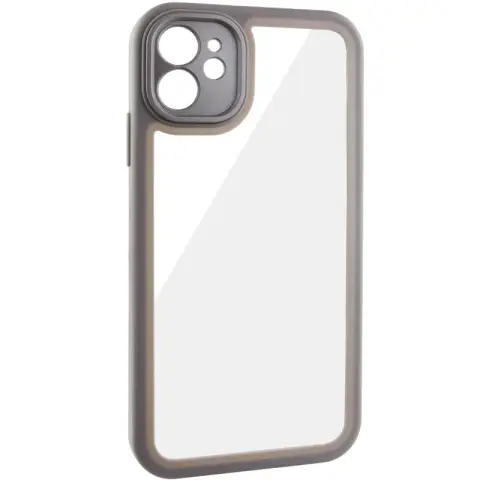 TPU чехол Transparent + Colour 1,5mm для Apple iPhone 12 (6.1")