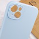 Чохол Silicone Case Full Camera Protective (AA) NO LOGO для Apple iPhone 15 (6.1") Блакитний / Sweet Blue
