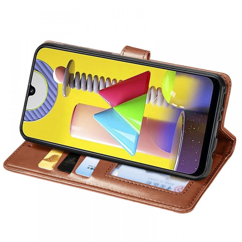 Шкіряний чохол-книжка GETMAN Gallant (PU) для Xiaomi Mi 11 Коричневий