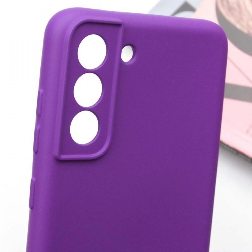 Чохол TPU GETMAN Liquid Silk Full Camera для Samsung Galaxy S22+ Фіолетовий / Purple