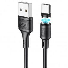 Дата кабель Hoco X52 "Sereno magnetic" USB to Type-C (1m) Чорний
