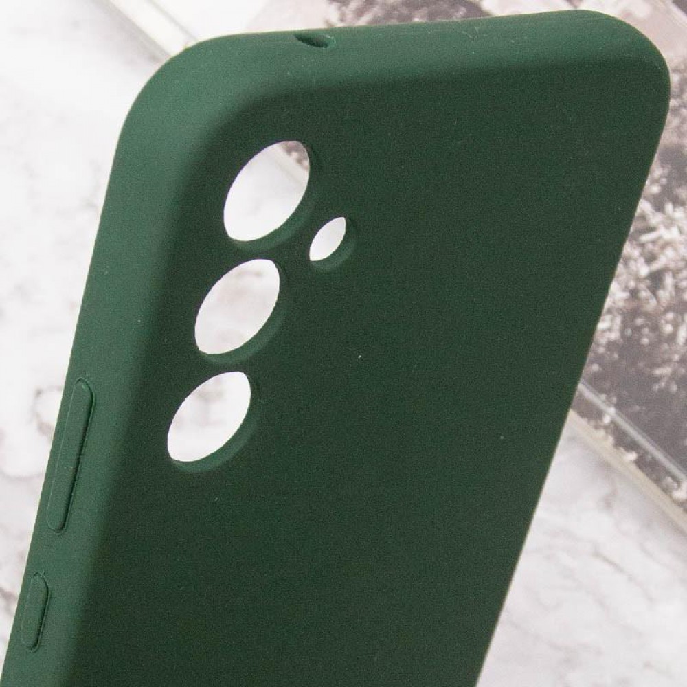 Чохол Silicone Cover Lakshmi Full Camera (AAA) with Logo для Samsung Galaxy A35 Зелений / Cyprus Green