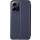 Шкіряний чохол-книжка Classy для Xiaomi Redmi Note 12 4G Темно-синій