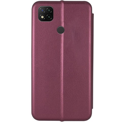 Шкіряний чохол-книжка Classy для Xiaomi Redmi 9C / 10A Бордовий