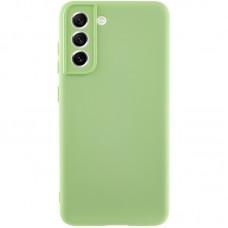 Чохол TPU GETMAN Liquid Silk Full Camera для Samsung Galaxy S21 Зелений / Pistachio