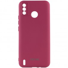 Чохол Silicone Cover My Color Full Camera (A) для TECNO Spark 6 Go Бордовий / Marsala